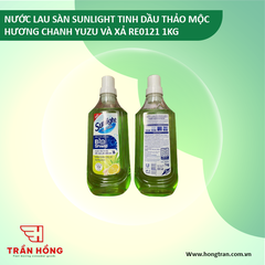 NƯỚC LAU SÀN SUNLIGHT TDTM HƯƠNG CHANH YUZU VÀ XẢ RE0121 1KG x 12 chai