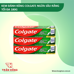 KEM ĐÁNH RĂNG COLGATE NGỪA SÂU RĂNG TỐI ĐA 180G x 36 CÂY