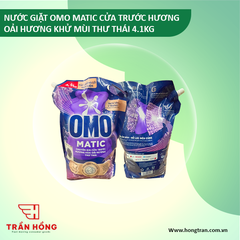 NƯỚC GIẶT OMO MATIC CỬA TRƯỚC HƯƠNG OẢI HƯƠNG KHỬ MÙI THƯ THÁI 4.1KG x 4 TÚI