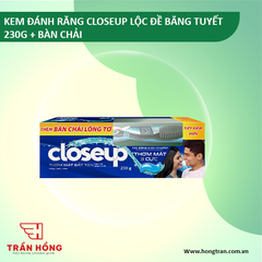 KEM ĐÁNH RĂNG CLOSEUP LOC DE BANG TUYET 230G + BAN CHAI x 24 bộ