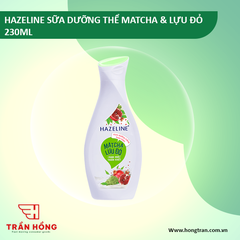 HAZELINE SỮA DƯỠNG THỂ MATCHA & LỰU ĐỎ 230MLX24
