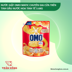 NƯỚC GIẶT OMO MATIC CHUYÊN GIA CỬA TRÊN TINH DẦU NƯỚC HOA TINH TẾ 3.6KG x 4 TÚI