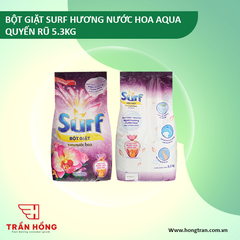 BỘT GIẶT SURF HƯƠNG NƯỚC HOA AQUA QUYẾN RŨ 5.3KG x 3 Túi