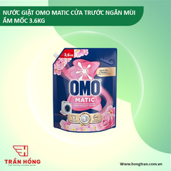 NƯỚC GIẶT OMO MATIC CỬA TRƯỚC NGĂN MÙI ẨM MỐC 3.6KG x 4 TÚI