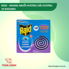 NHANG MUỖI RAID - H.OAI HUONG 10KHOANH x 72 hộp