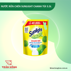 NƯỚC RỬA CHÉN SUNLIGHT CHANH TÚI 3.5L X 4 TÚI