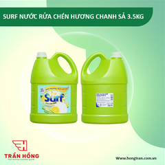 NƯỚC RỬA CHÉN SURF HƯƠNG CHANH SẢ 3.5KG x 3 CAN