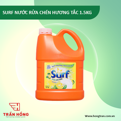 NƯỚC RỬA CHÉN SURF HƯƠNG TẮC 1.5KG x 9 CHAI