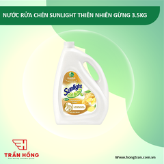 NƯỚC RỬA CHÉN SUNLIGHT THIÊN NHIÊN GỪNG 3.5KG x 3 CAN