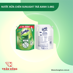 NƯỚC RỬA CHÉN SUNLIGHT TRÀ XANH 3.4KG x 4 TÚI