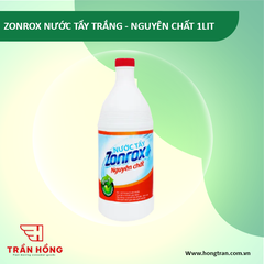 NƯỚC TẨY TRẮNG ZONROX - NGUYÊN CHẤT 1LIT x 12 chai