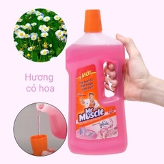 NƯỚC LAU NHÀ Mr Muscle - Hương Cỏ Hoa 1000ml x 12 chai