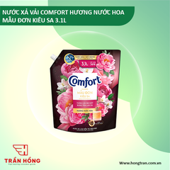 NƯỚC XẢ VẢI COMFORT HƯƠNG NƯỚC HOA MẪU ĐƠN KIÊU SA 3.1L x 4 TÚI