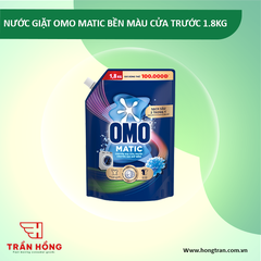 NƯỚC GIẶT OMO MATIC  BỀN MÀU CỬA TRƯỚC 1.8KG x 4 túi
