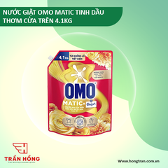 NƯỚC GIẶT OMO MATIC TINH DAU THOM CUA TRÊN 4.1KG x 4 TÚI
