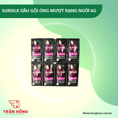 DẦU GỘI SUNSILK ÓNG MƯỢT RẠNG NGỜI  6G x 10 gói x 84 dây