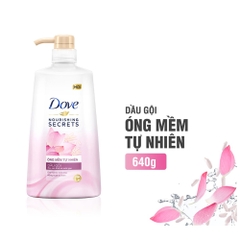 DẦU GỘI DOVE HOA SEN ÓNG MỀM 640G/8CHAI