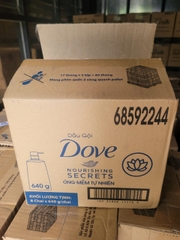 DẦU GỘI DOVE HOA SEN ÓNG MỀM 640G/8CHAI
