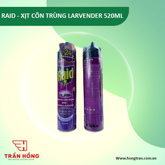 XỊT CÔN TRÙNG RAID - H.LARVENDER 520ML x 12 chai - DN