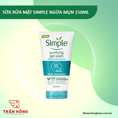 SỮA RỬA MẶT SIMPLE NGỪA MỤN & LÀNH TÍNH (PURIFYING) 150ML x 6 CHAI