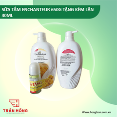 SỮA TẮM ENCHANTEUR 650G TẶNG KÈM LĂN 40ML x  12 BỘ