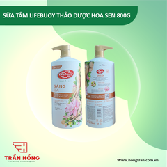 SỮA TẮM LIFEBUOY THẢO DƯỢC HOA SEN 800G x 12 CHAI