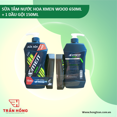SỮA TẮM NƯỚC HOA XMEN WOOD 650ML+1 DẦU GỘI 150ML x 7 BỘ