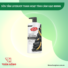 SỮA TẮM LIFEBUOY THAN HOẠT TÍNH CÁM GẠO 800ML/12 CHAI