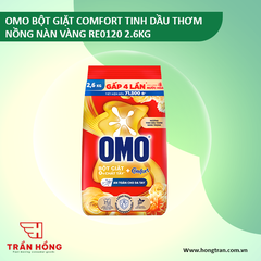 BỘT GIẶT OMO COMFORT TINH DẦU THƠM NỒNG NÀN 2.6KG X 4 TÚI