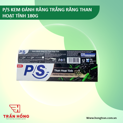 KEM ĐÁNH RĂNG P/S TRẮNG RĂNG THAN HOAT TINH 180G x 36 ống