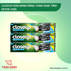 KEM ĐÁNH RĂNG CLOSEUP THAN HOẠT TÍNH DETOX 230G x 36 ống