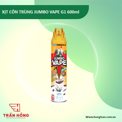 XỊT CÔN TRÙNG JUMBO VAPE G1 600ml X 24 CHAI
