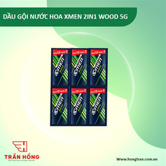 DẦU GỘI NƯỚC HOA XMEN 2IN1 WOOD 5G x 12 +2 GÓI / 90DÂY