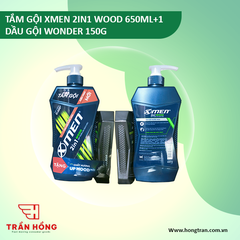 TẮM GỘI XMEN 2IN1 WOOD 650ML + 1 DẦU GỘI 150ML x 7 BỘ