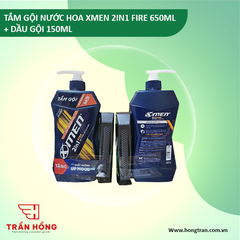 TẮM GỘI NƯỚC HOA XMEN 2IN1 FIRE 650ML + DẦU GỘI 150ML x 7 BỘ