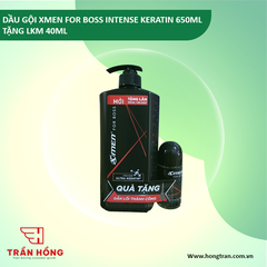 DẦU GỘI XMEN FOR BOSS INTENSE KERATIN 650ML TẶNG LKM 40ML x 8 BỘ