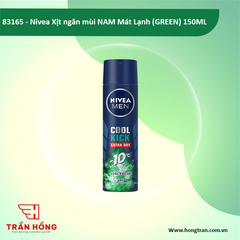 83165 Nivea Xịt ngăn mùi NAM Mát Lạnh (GREEN) 150ML x 12 CHAI