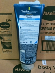 Sữa Dưỡng Thể Trắng Da Ban Đêm Vaseline Healthy Bright Gluta-Hya Serum Burst Lotion 10x 330ml X 12 Tuýp