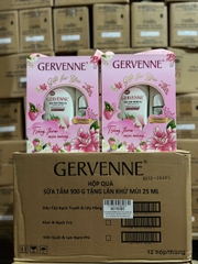 SỮA TẮM GERVENNE HỒNG 900G TẶNG KÈM LĂN x 12 BỘ