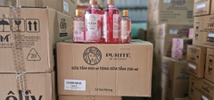 SỮA TẮM THIÊN NHIÊN PURITE HƯƠNG HOA HỒNG 850ml+250ml/́12 bộ