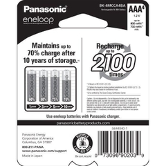 PANASONIC ENELOOP AAA 800mAh PIN SẠC [VỈ 4 PCS] [Hàng chinh hãng]