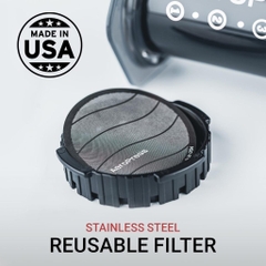 [CỔ LỖ SĨ] AEROPRESS STAINLESS STEEL REUSABLE FILTER TẤM LỌC BẰNG SẮT [Hàng chuẩn, madeinUSA]