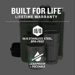 [CỔ LỖ SĨ] STANLEY ADVENTURE PRE-PARTY SHOT GLASS + FLASK SET BÌNH ĐỰNG NƯỚC [Hàng chuẩn, nhậpUS]