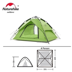 [Cổ Lỗ Sĩ] NATUREHIKE LỀU 4 NGƯỜI TỰ BUNG NH21ZP008 [Chính hãng]