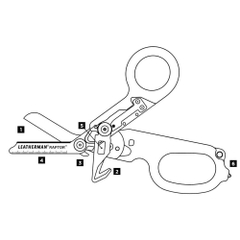 [CỔ LỖ SĨ] LEATHERMAN RAPTOR RESCUE KÉO  [Hàng chuẩn, nhậpUS]