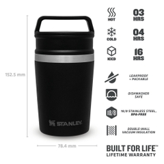 [CỔ LỖ SĨ] STANLEY ADVENTURE SHORTSTACK TRAVEL MUG 8OZ BÌNH GIỮ NHIỆT [Hàng chuẩn, nhậpUS]