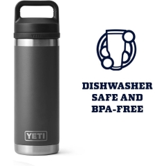 [CỔ LỖ SĨ] YETI RAMBLER 18 OZ CHUTE CAP BÌNH GIỮ NHIỆT [Hàng chuẩn, nhậpUS]