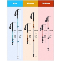 [Cổ Lỗ Sĩ] NATUREHIKE TREKKING POLE Gậy leo núi 3 đoạn NH17D001-Z [Chính hãng]
