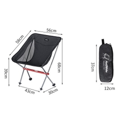 [Cổ Lỗ Sĩ] NATUREHIKE Folding moon chair Ghế gấp YL05 có dạng lưới NH18Y050-Z [Chính hãng]