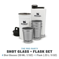 [CỔ LỖ SĨ] STANLEY ADVENTURE PRE-PARTY SHOT GLASS + FLASK SET BÌNH ĐỰNG NƯỚC [Hàng chuẩn, nhậpUS]